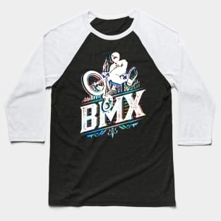 Retro Bmx Apparel - Classic Vintage Bmx Jump Baseball T-Shirt